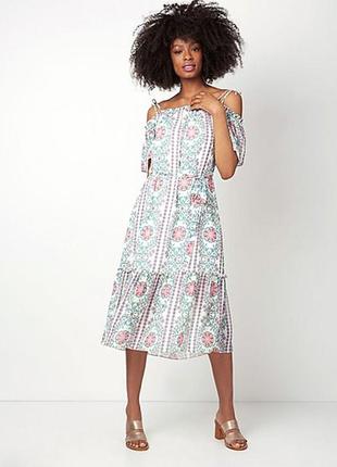 Платье сарафан с открытыми плечами