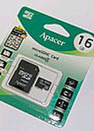 Карта памяти Apacer MicroSD HC Class 4 
Объём: 16 Gb