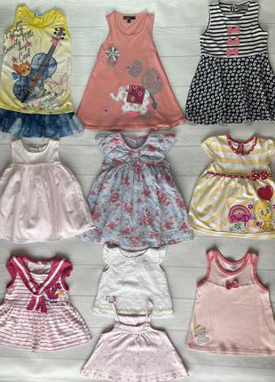 Набор детских летних платьев на девочку от 0-4 лет.