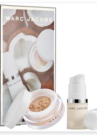 Набір праймер + пудра marc jacobs coconut fix complexion duo