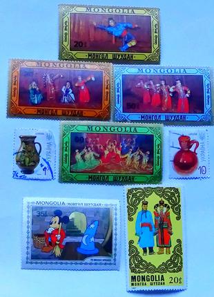 Набір марок театрального мистецтва республіки Монголія