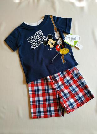 Літній костюм від disney baby, шорти та футболка для хлопчика.