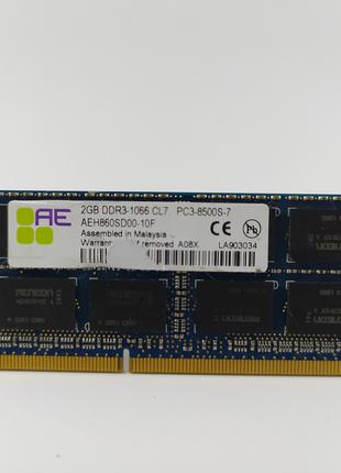 Оперативная память для ноутбука SODIMM Aeneon DDR3 2Gb 1066MHz...