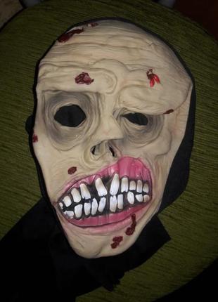 Реалистичная маска силиконовая на хеллоуин или новый год