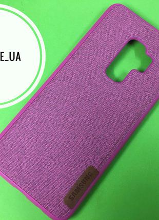 Чехол Samsung S9 Plus Textile pink