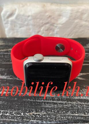 Силиконовый ремешок для Apple Watch 38mm/40mm/Красный/