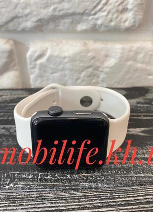 Силиконовый ремешок для Apple Watch 42mm/44mm/Белый/