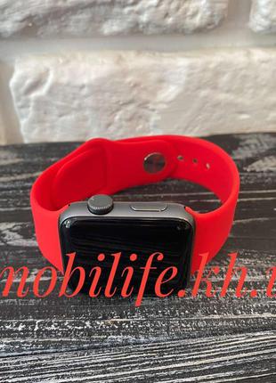 Силиконовый ремешок для Apple Watch 42mm/44mm/Красный/