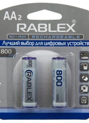 Аккумуляторные батарейки Rablex R6 AA 800Mh