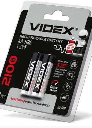 Аккумуляторные батарейки Videx R6 AA 2100Mh
