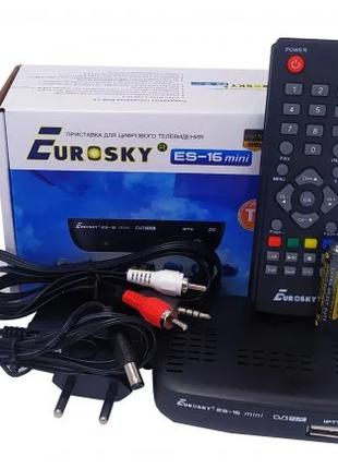 TV-тюнер Т2 Eurosky ES-16 mini + активная антенна Eurosky ES-008