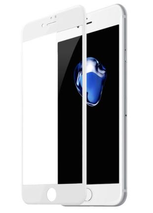 Защитное стекло Baseus Silk-screen 3D Arc White для iPhone 7/8