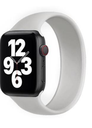 Силиконовый ремешок COTEetCI W58 Grey для Apple Watch 42mm/44m...