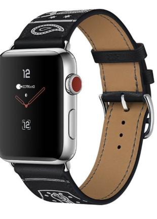 Кожаный ремешок COTEetCI W13 Black для Apple Watch 42/44 мм