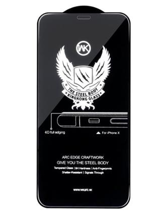 Защитное стекло WK 4D Curved Black для iPhone 6/6S Plus
