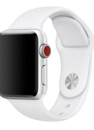 Силиконовый ремешок Sport Band for Apple Watch 38/40 mm - White