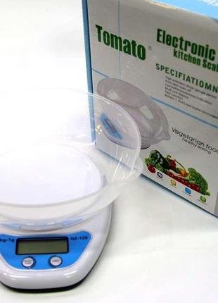 Весы бытовые кухонные с чашей Electronic QZ-129, (5кг/1г)