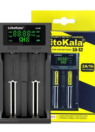 Зарядний пристрій універсальний LiitoKala Lii-S2 (дисплей, 2 к...
