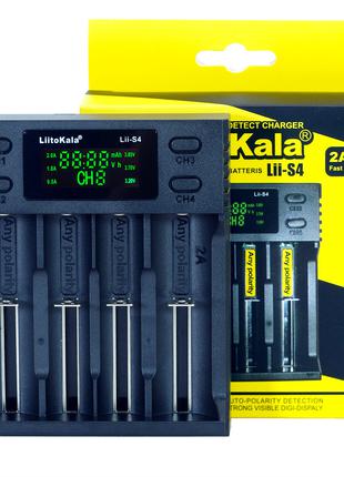 Зарядний пристрій універсальний LiitoKala Lii-S4 (дисплей, 4 к...