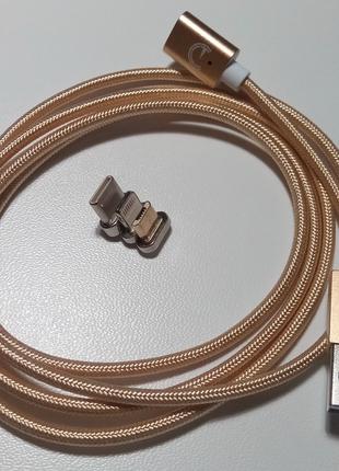 Tigran Club Манитный кабель USB 3 в 1 (Micro-USB/ USB Type-C/L...