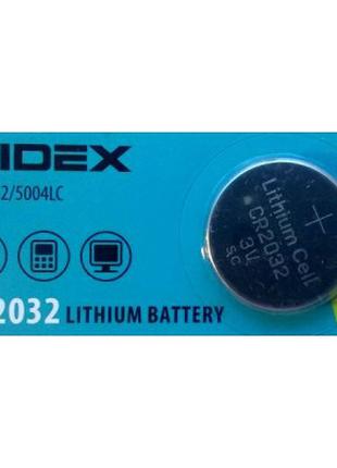 Літієва Батарейка Videx CR2032 3V 5pc BLISTER CARD (100/1200)