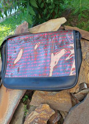 Roberto angelico кожаная винтажная сумка дорогого бренда