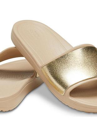 Шльопанці crocs women's слоун shine low slide - 7