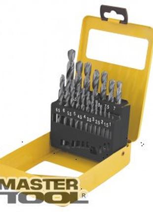 MasterTool Набор сверл для металла, 19 шт HSS белые(1-10 мм, ш...