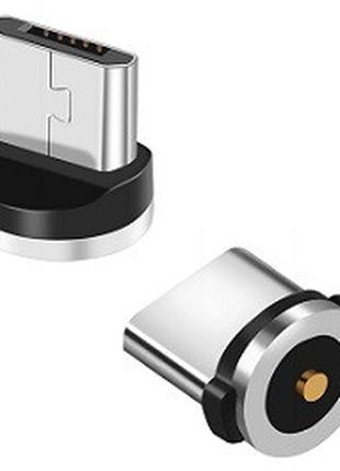 Коннектор Magnetic Micro USB Круглый Наконечник на Магнитный К...