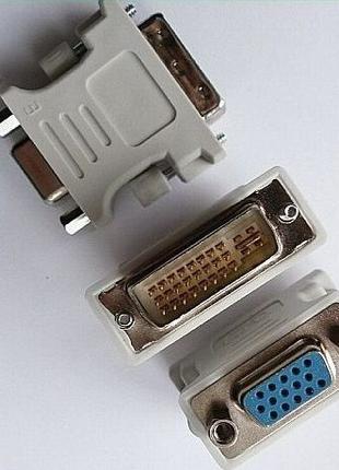 Переходник DVI (24+5 pin) - VGA (Адаптер DVI M-VGA F)