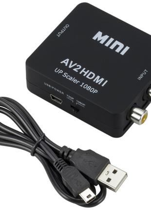 Конвертер з AV (3RCA) в HDMI Перехідник Адаптер TV Конвертер А...