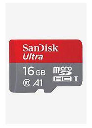 Карта памяти 16GB SanDisk Ultra microSD HC UHS-I Class 10 + SD...