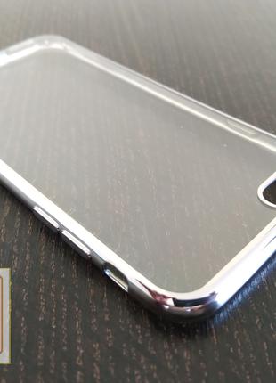 Силиконовый чехол ESR для iPhone 6/6S c серебристой окантовкой
