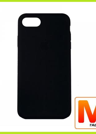 Чехол накладка Silicone Case Full Cover iPhone 7 / iPhone 8 Bl...