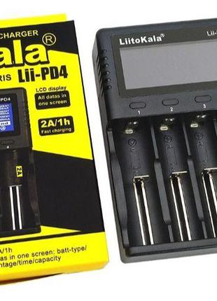 Зарядка LiitoKala Lii-PD4 2A на 4 аккумулятора Ni-MH/Li-ion. О...