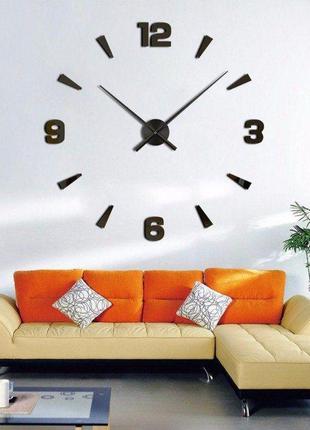 Настенные 3D часы 50-90 см Original 3D DIY Clock Комбинированные
