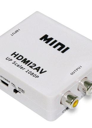 Преобразователь конвертер HDMI2AV адаптер HDMI->тюльпаны/AV /H...