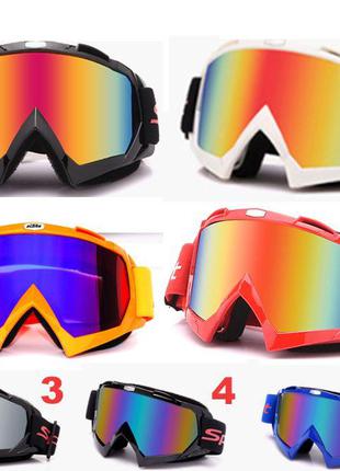 Лыжная/МОТО V2. маска горнолыжные очки защита от UV лижна окул...