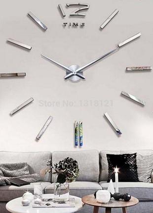 Большие дизайнерские часы на стену Orinal Diy Clock арт. 004
