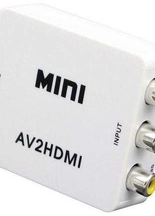 Конвертер AV/RCA/тюльпани -> HDMI //AV2HDMI/RCA2HDMI хдмі анал...