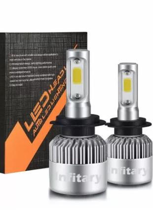 INFITARY Авто LED/Лід Світлодіодні лампи H1,H3,H4,H7,H13,H8/H9...
