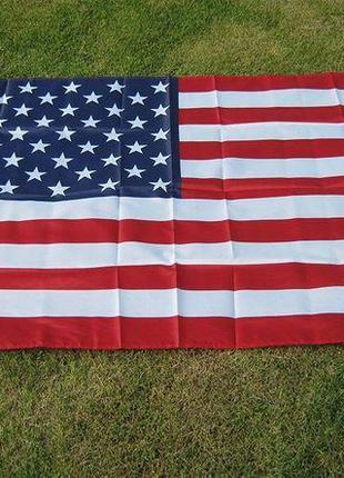 Прапор Америки, сполучених штатів США повнорозмірний 150см/90с...