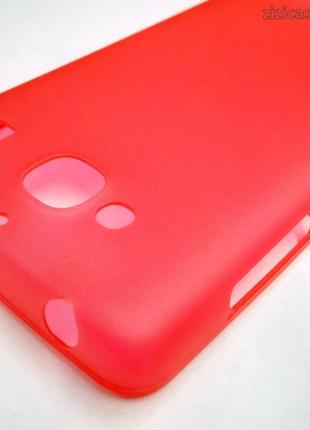 Чехол пластиковый тонкий для Xiaomi Redmi 2 (красный)