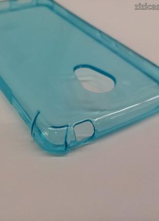 Усиленный силиконовый чехол для Meizu M3s (голубой)