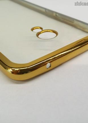 Чехол силиконовый Gold Plated для Meizu M3E (жёлтое золото)