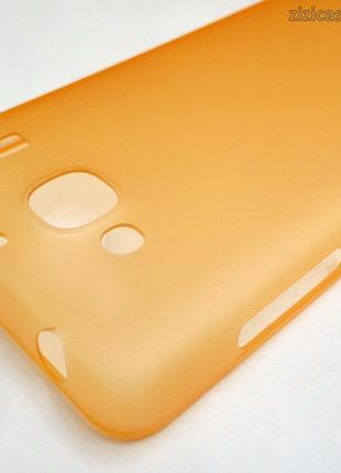 Чехол пластиковый тонкий для Xiaomi Redmi 2 (персиковый)