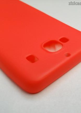 Силиконовый матовый чехол для Xiaomi Redmi 2 (коралловый)