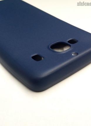 Силиконовый матовый чехол для Xiaomi Redmi 2 (синий)