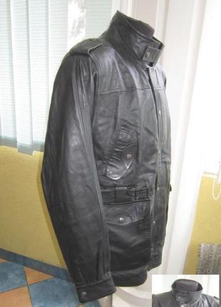 Велика шкіряна чоловіча куртка-кітель zodyak. лот 652