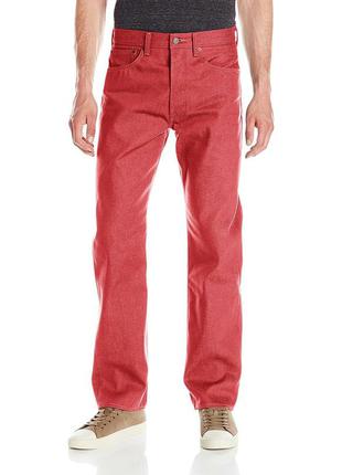 Мужские джинсы levi's 501 original shrink-to-fit jeans red dahlia